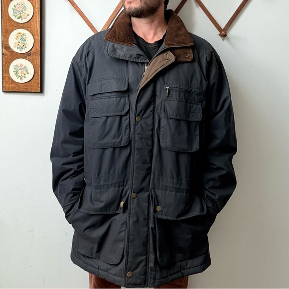 St. John's Bay Other - Vintage 90s Corduroy Collar Field Coat